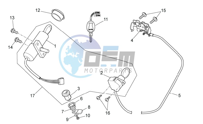 Lock hardware kit