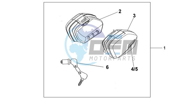 NARROW PANNIER SET