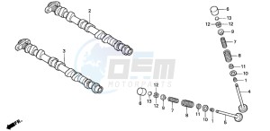 CBR600F drawing CAMSHAFT/VALVE