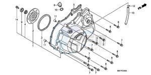 XL1000VA9 France - (F / ABS CMF) drawing RIGHT CRANKCASE COVER