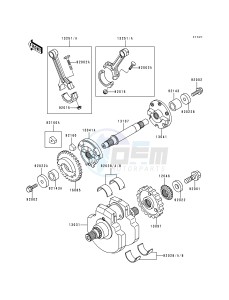 VN 1500 E [VULCAN 1500 CLASSIC] (E1) [VULCAN 1500 CLASSIC] drawing CRANKSHAFT