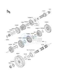 VN 900 B [VULCAN 900 CLASSIC] (6F-9F) B7F drawing TRANSMISSION