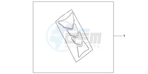 CBR1000RR9 Korea - (KO / HRC MME) drawing TANK PAD HRC LOGO