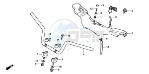 TRX300EX FOURTRAX 300 EX drawing HANDLE PIPE