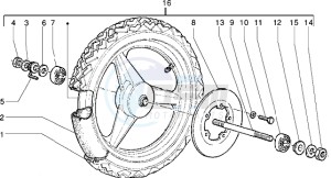 FREE FL 50 drawing Front wheel (disk brake version)