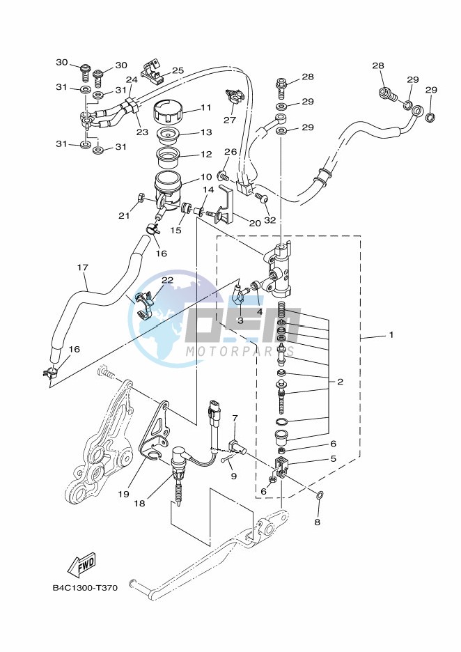 REAR MASTER CYLINDER