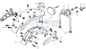 HUSKY 125 drawing REAR FENDER