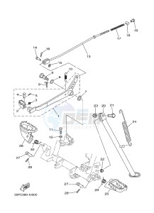 TT-R125 TT-R125LWE (2PT3) drawing STAND & FOOTREST