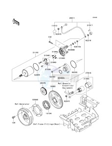 KRF 750 J [TERYX 750 FI 4X4 LE] (J9FA) J9FA drawing STARTER MOTOR