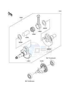 KVF360_4X4 KVF360-A3 EU GB drawing Crankshaft