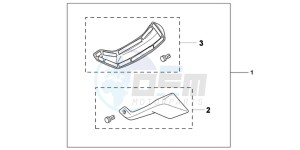 NC700SDD NC700S Dual Cluth ABS 2ED drawing KIT,FOOT DEFLECTOR