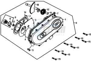 CROX 50 (AE05W6-NL) (L5-M1) drawing CRANKCASECOVER LEFT