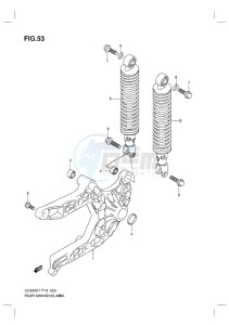 UH200 BURGMAN EU-UK drawing REAR SWINGINGARM