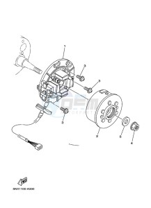 YZ250X (BF1M) drawing GENERATOR