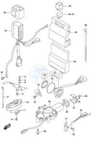 DF 300AP drawing PTT Switch/Engine Control Unit