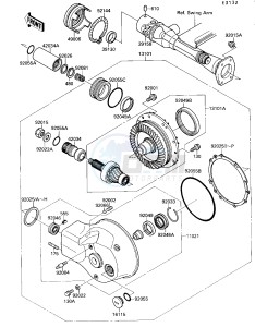 VN 1500 B [VULCAN 88 SE] (B1-B3) [VULCAN 88 SE] drawing DRIVE SHAFT_FINAL GEAR