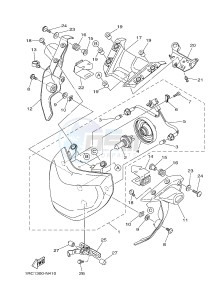 MT09 900 (1RCC) drawing HEADLIGHT