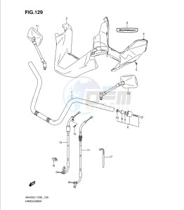 AN400Z drawing HANDLEBAR (AN400ZAL1 E2)