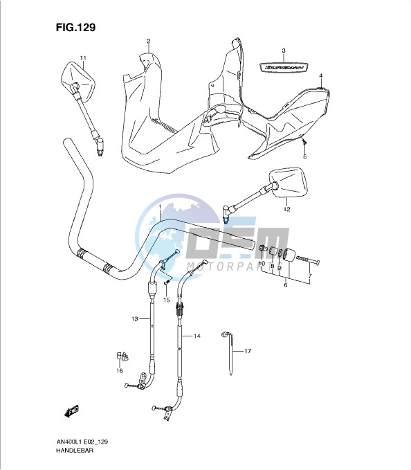 HANDLEBAR (AN400ZAL1 E2)