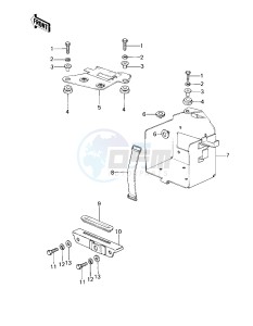 KZ 200 A (A1-A2) drawing BATTERY CASE_ELECTRO BRACKET