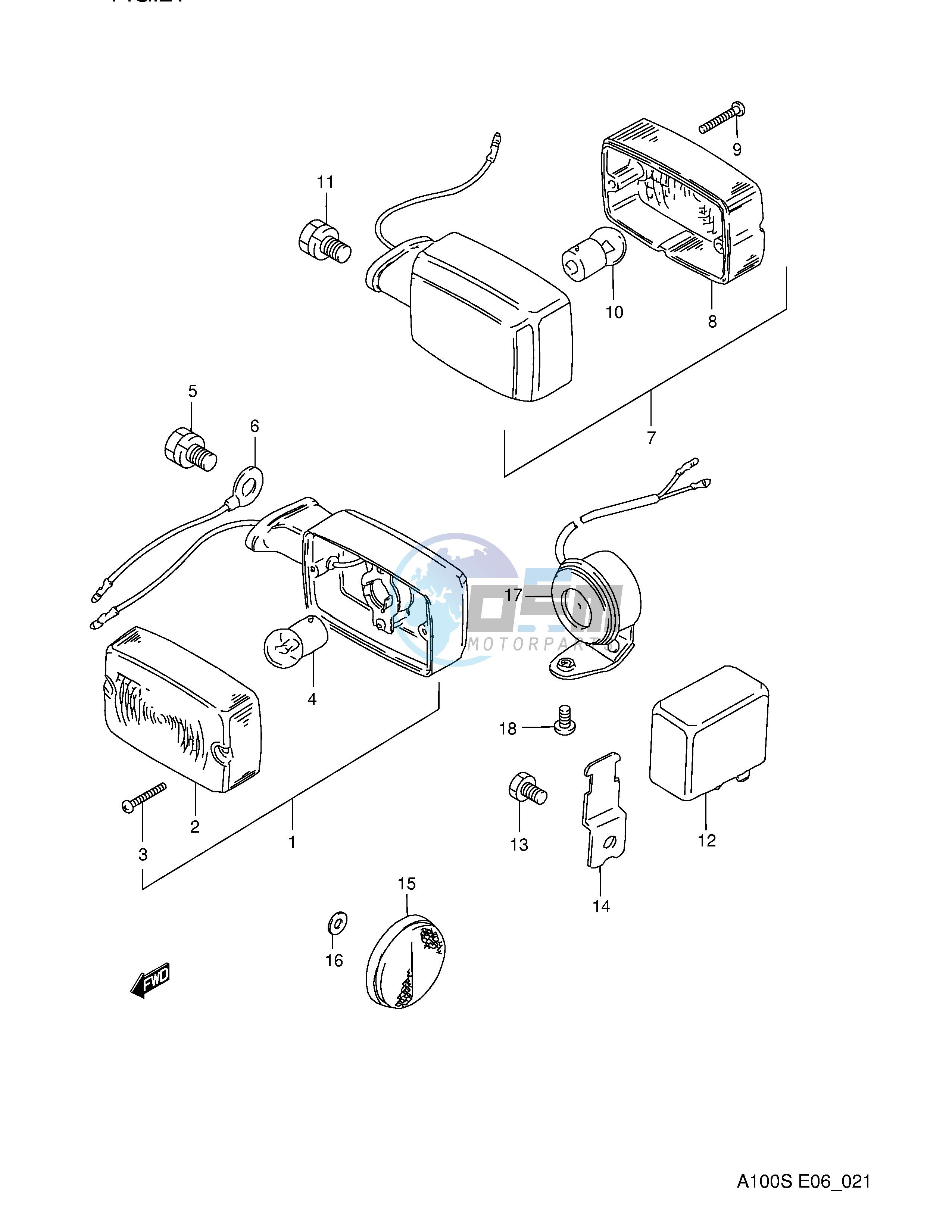 TURN SIGNAL LAMP (P23,P32)