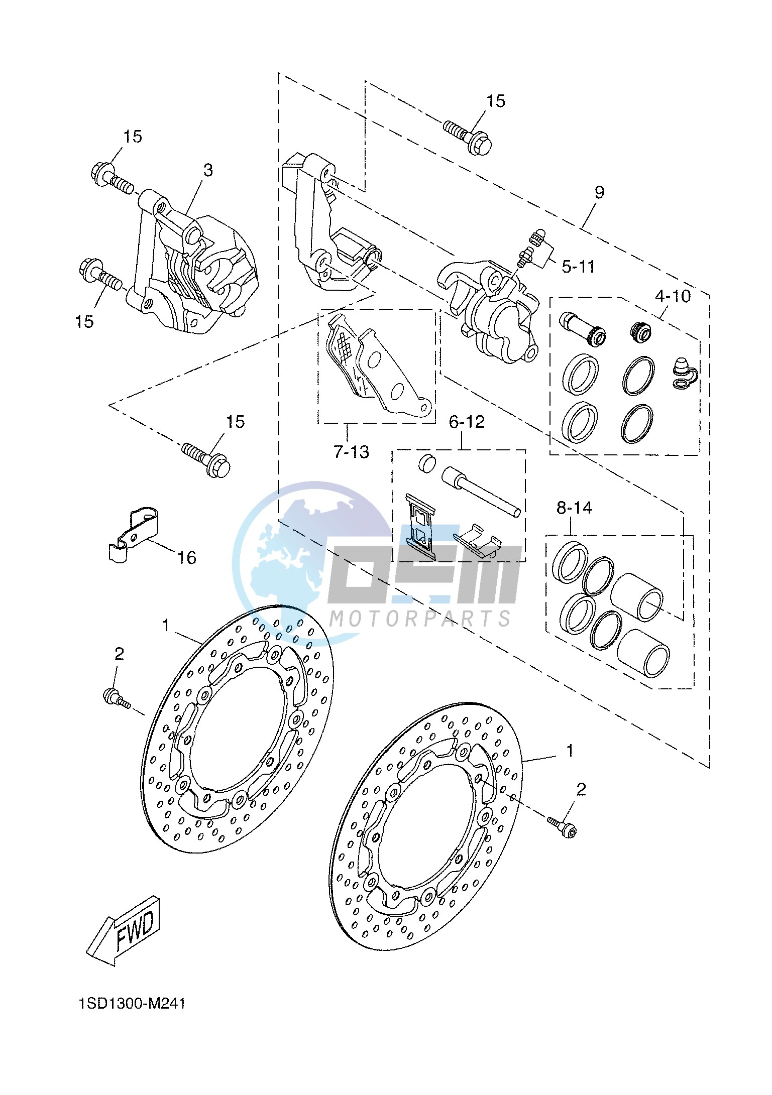 FRONT BRAKE CALIPER