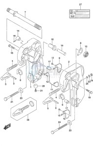 DF 9.9B drawing Clamp Bracket w/Power Tilt