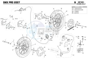 SMX PRO 50 drawing WHEELS