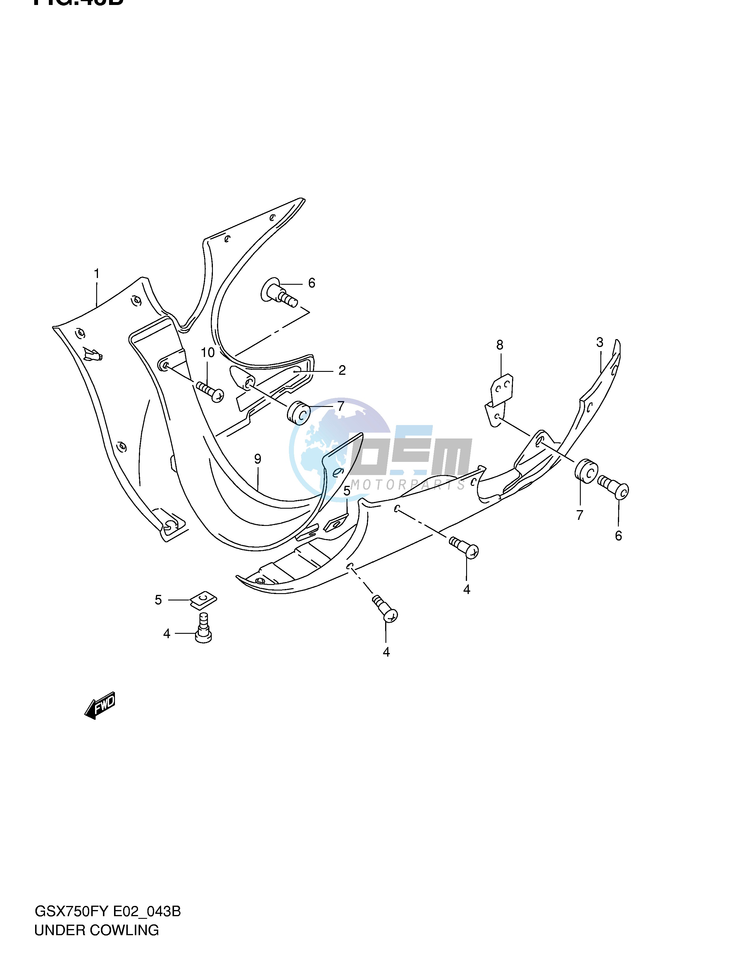 UNDER COWLING (MODEL K2 K3)