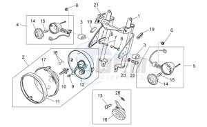 V7 II Stornello ABS 750 drawing Front lights