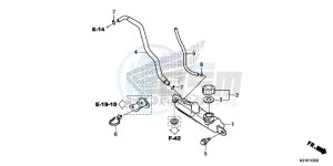 SH125ADE SH125AD UK - (E) drawing RESERVE TANK