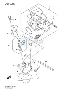 UK110NX ADDRESS EU drawing THROTTLE BODY