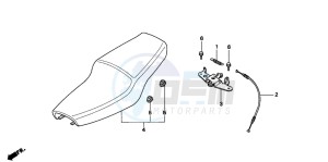 NSR50R drawing SEAT