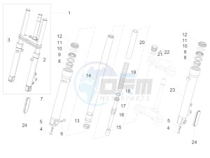 V7 III Special 750 e4 (APAC) drawing Front fork Kaifa