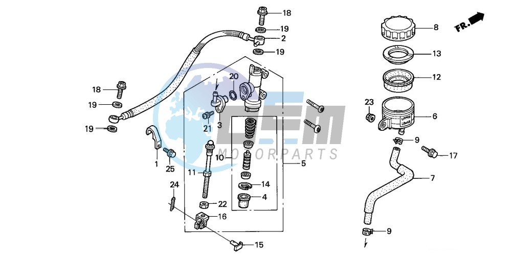 REAR BRAKE MASTER CYLINDER