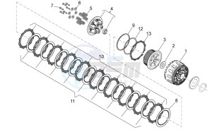 Dorsoduro 1200 (EMEA, APAC, NAFTA) (CND, EU, K, RU, USA, V) drawing Clutch II