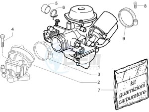 Runner 200 VXR 4t drawing Carburettor assembly - Union pipe