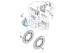 FZS FAZER 1000 drawing FRONT BRAKE CARRIER