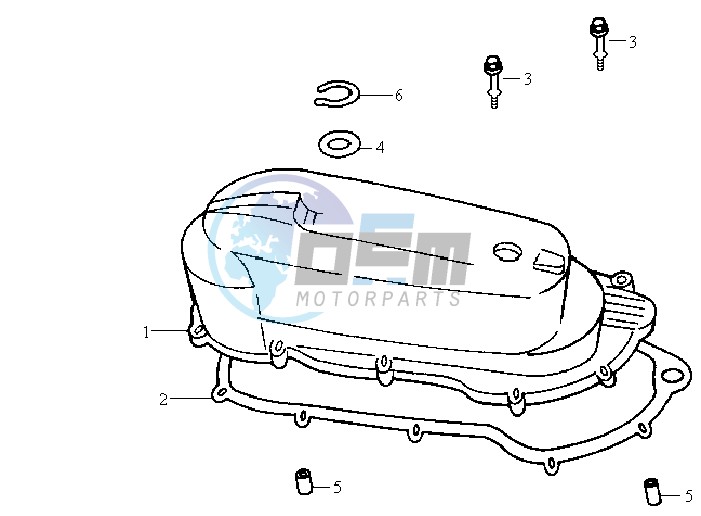 CRANKCASE COVER LEFT