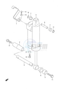 DF 25 V-Twin drawing Gas Cylinder Gas Assist Tilt