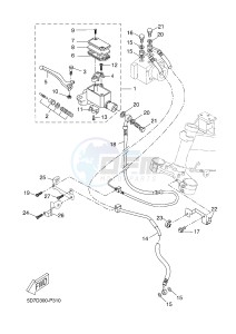 MT125A MT-125 ABS (5D7D) drawing FRONT MASTER CYLINDER