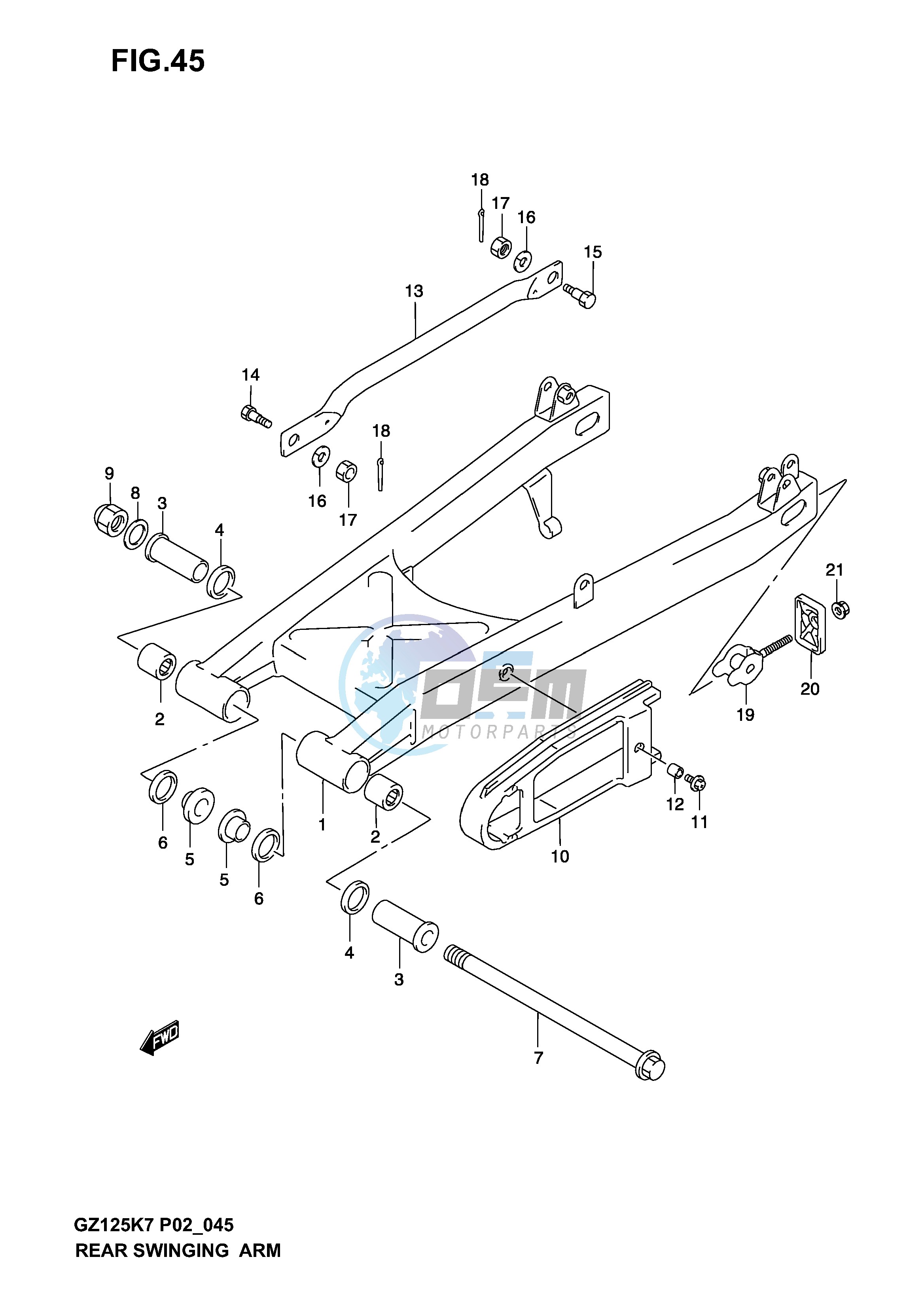 REAR SWINGING ARM