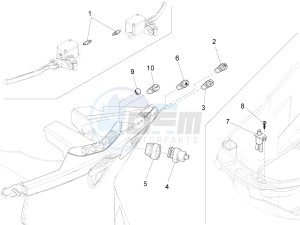 X10 125 4t 4v ie e3 drawing Selectors - Switches - Buttons