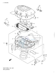 GSX-R1000 drawing AIR CLEANER