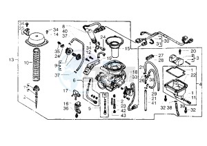 X9 250 drawing Carburetor