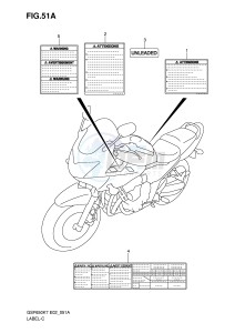 GSF650 (E2) Bandit drawing LABEL (MODEL K8)