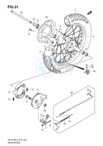 DR-Z125 EU drawing REAR WHEEL