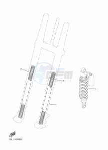 WR450F (B7R4) drawing ALTERNATE FOR CHASSIS