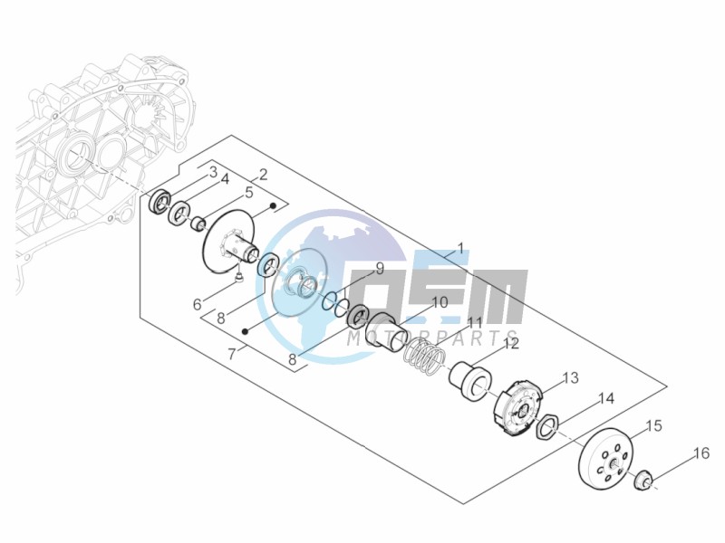 Driven pulley