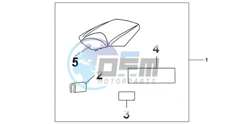 REAR SEAT COWL REPSOL